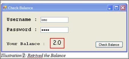 Bulk SMS Australia Check Balance with C#