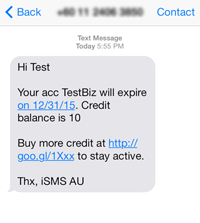 iSMS Australia SMS Merge