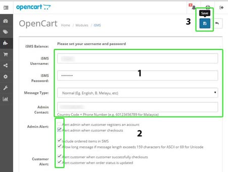 Bulk SMS Australia Opencart Tutorial