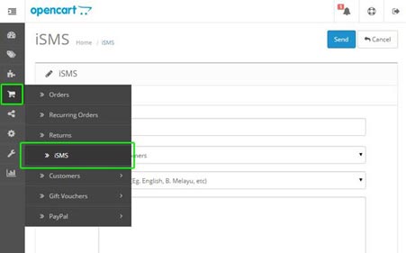 Bulk SMS Australia Opencart Tutorial