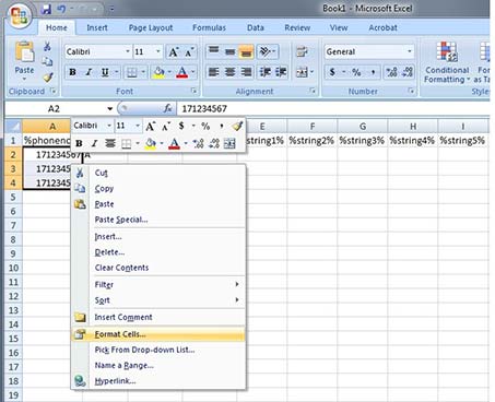 Create CSV File Using Microsoft Excel in iSMS Australia
